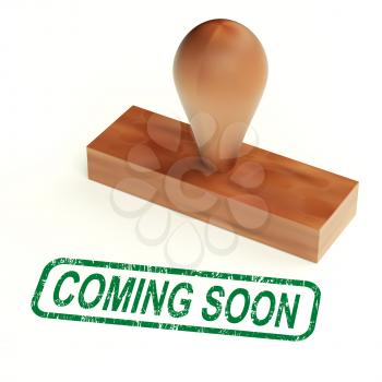 Coming Soon Rubber Stamp Shows New Product Announcement