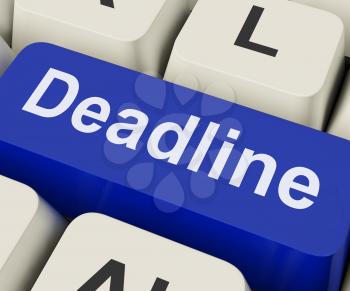 Deadline Key On Keyboard Meaning Target Date Target Time Or Finish Date
