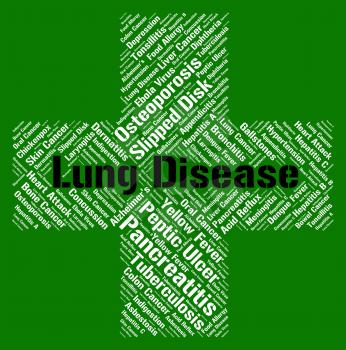 Lung Disease Representing Poor Health And Disorder