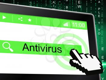 Online Antivirus Representing World Wide Web And Website