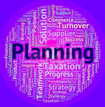Planning Word Meaning Plans Wordcloud And Aspirations