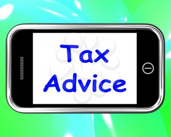 Tax Advice On Phone Showing Taxation Help Online