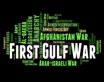 First Gulf War Showing Operation Desert Shield And Operation Desert Shield