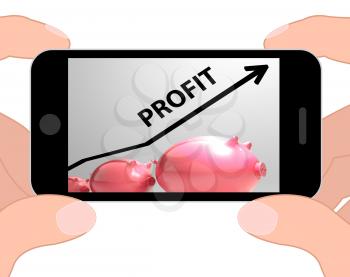 Profit Arrow Displaying Sales And Earnings Projection