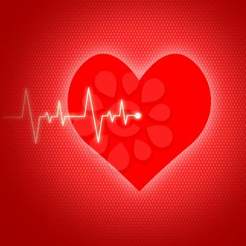 Heart Pulse Showing Preventive Medicine And Wellbeing