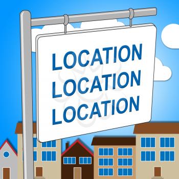 House Location Representing Locate Homes And Residence