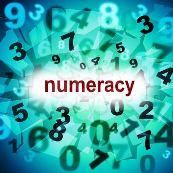 Counting Numeracy Indicating One Two Three And Calculate