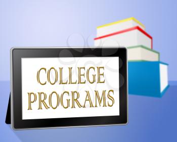College Programs Representing Online Learned And Study