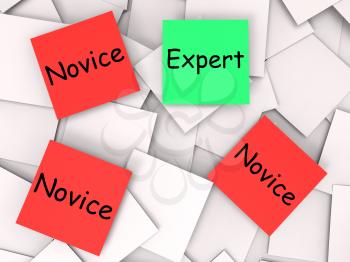 Expert Novice Post-It Notes Meaning Professional Or Learner