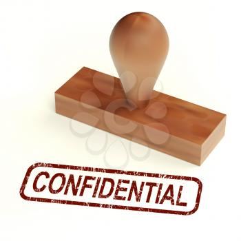Confidential Rubber Stamp Shows Private Correspondence
