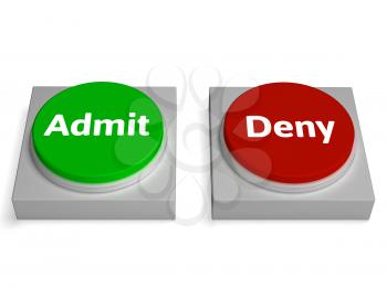Admit Deny Buttons Shows Access Or Restricted
