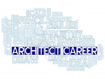 Architect Career Words Means Architecture Job Or Occupation