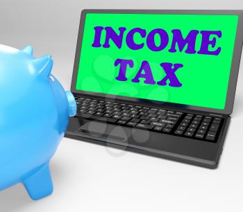 Income Tax Laptop Meaning Taxation On Earnings