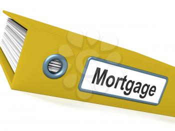 Mortgage Computer Key Shows Real Estate Borrowing