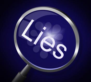 Lies Magnifier Meaning Fraud Honest And Lying