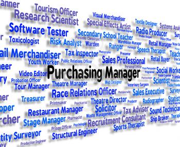 Purchasing Manager Representing Jobs Job And Boss