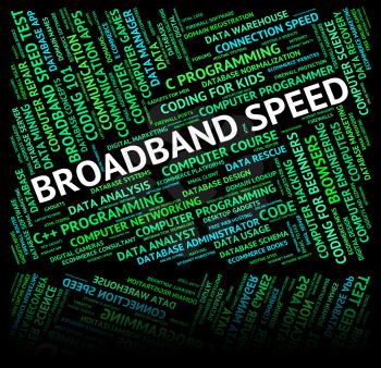 Broadband Speed Indicating World Wide Web And Website