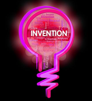 Invention Lightbulb Representing Creation Idea And Innovative