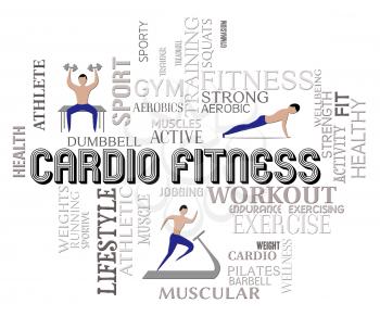 Cardio Fitness Representing Work Out And Monitor