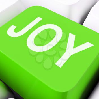 Joy Keys Showing Fun Enjoyment Or Happiness
