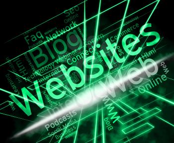 Websites Word Meaning Online Search And Internet