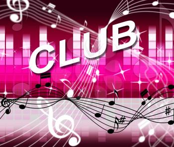 Music Disco Indicating Soundtrack Clubs And Social
