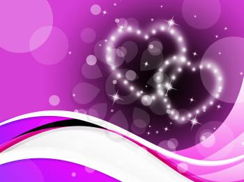 Purple Hearts Background Meaning Romance Affections And Twinkling
