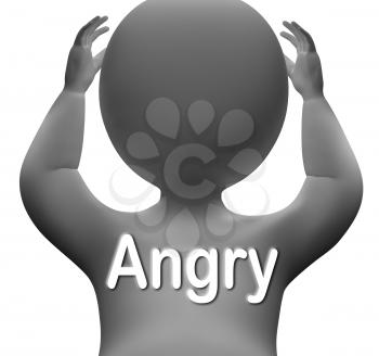 Angry Character Meaning Mad Outraged Or Furious