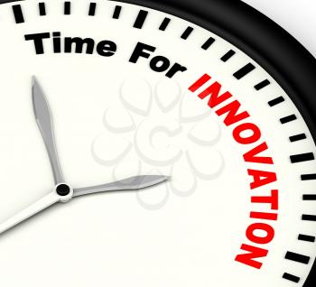 Time For Innovation Shows Creative Development And Ingenuity