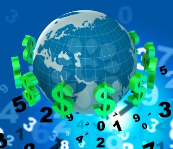 Dollars Forex Showing Worldwide Trading And Foreign
