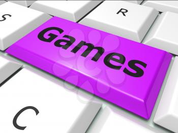 Games Online Representing World Wide Web And Play Time