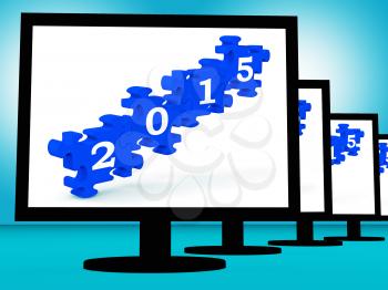 2015 On Monitors Showing Future Resolutions Or Expectations