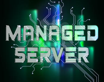 Managed Server Indicating Computer Servers And Connectivity
