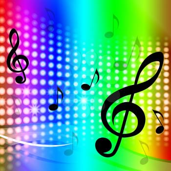 Treble Clef Background Meaning Artistic Melodies And Sounds