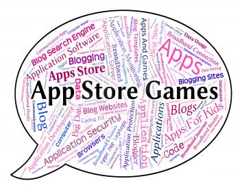 App Store Games Meaning Play Time And Word