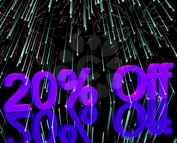 20% Off With Fireworks Shows Sale Discount Of Twenty Percent