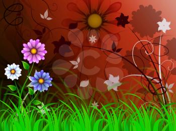 Flowers Background Meaning Petals Shoots And Growing
