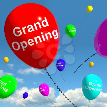 Grand Opening Balloons Shows New Store Launch 