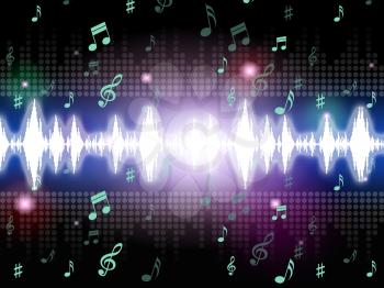 Soundwaves Background Meaning Music Singing And Melodies
