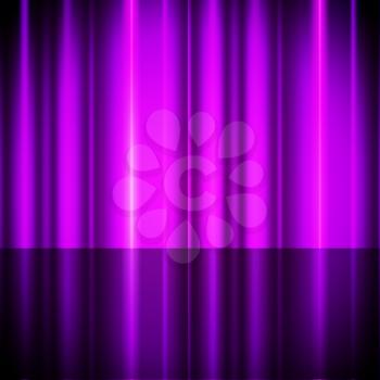 Purple Curtains Background Showing Theater Or Stage
