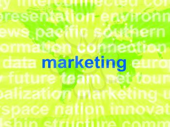 Marketing In Word Cloud Meaning Market Advertising Sales