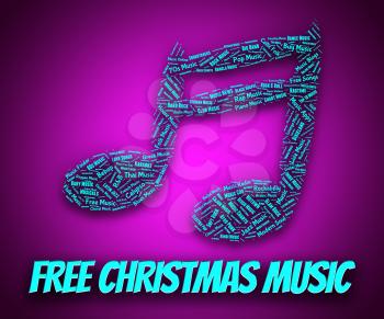 Free Christmas Music Indicating Sound Tracks And Freebie