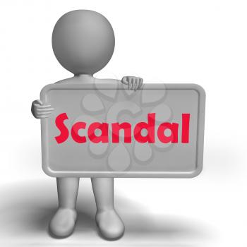 Scandal Sign Meaning Scandalous Act Or Disgrace