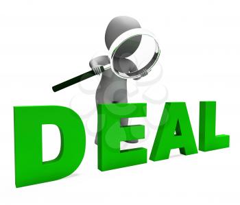 Deal Character Showing Deals Trade Contract Or Dealing
