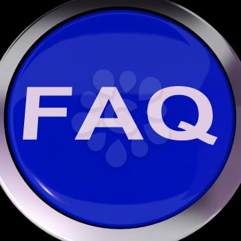 FAQ Button Showing Frequently Asked Question