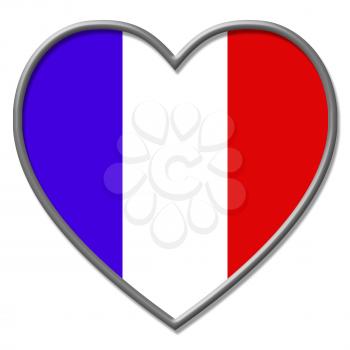 Heart France Representing Hearts Euro And European