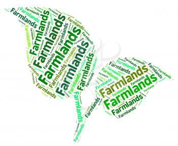 Farmlands Word Meaning Cultivate Farmed And Farmstead