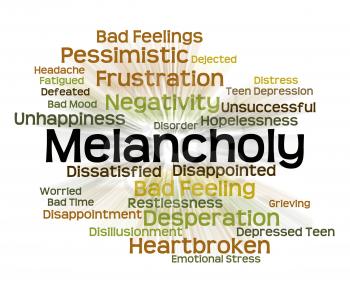 Melancholy Word Meaning Low Spirits And Dejection
