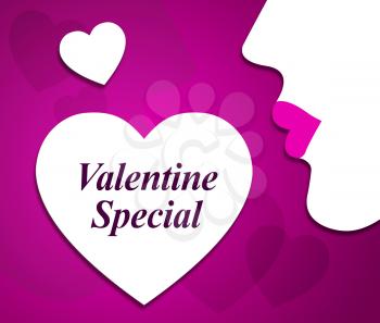 Valentine Special Indicating Valentines Day And Deals