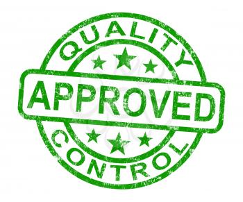 Quality Control Approved Stamp Shows Excellent Products